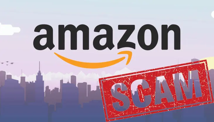 Amazon scam graphic