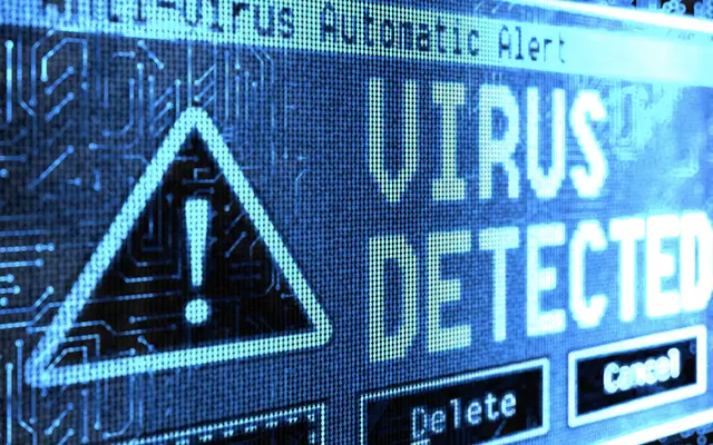 computer virus detection screenshot
